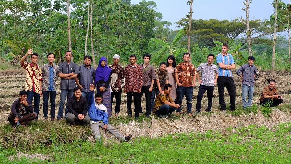 Hostinger Indonesia in the fields around Yogyakarta