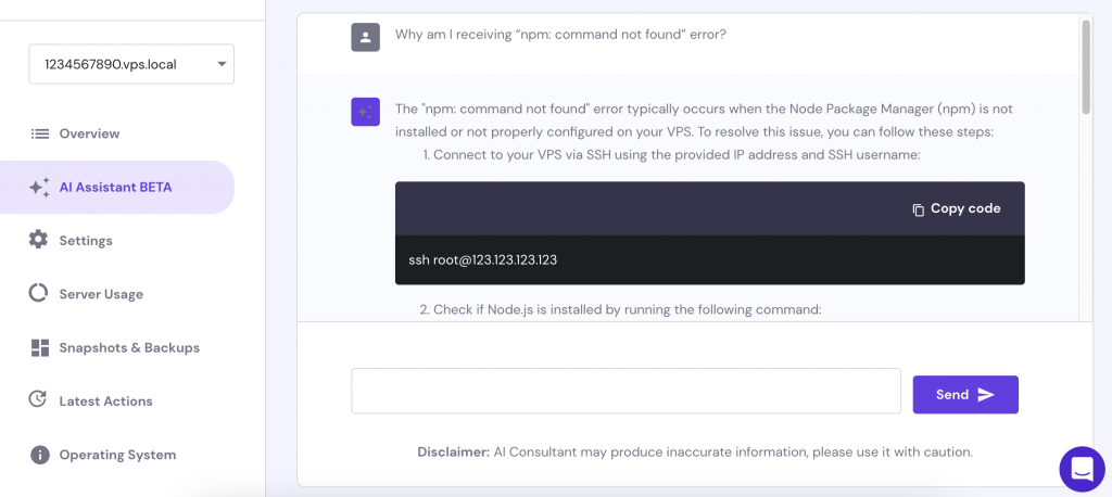 VPS AI Assistant