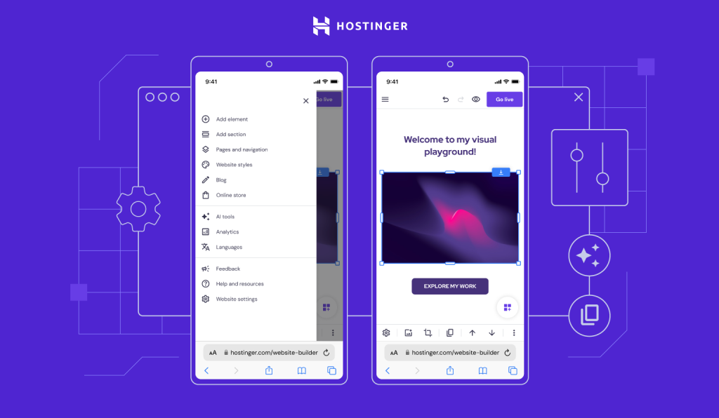 Create and Edit Websites on Your Smartphone With Hostinger Website Builder