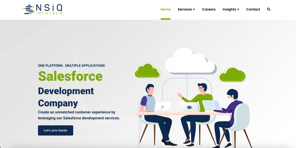 Site informativo da NSIQ Infotech