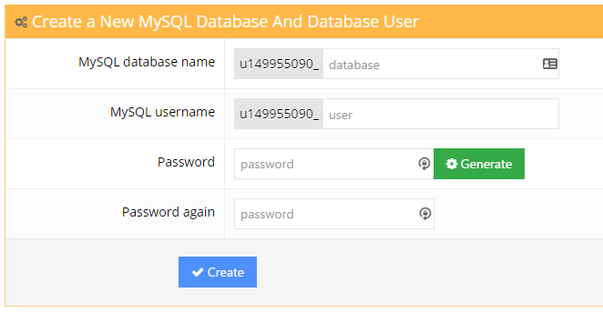 TINET.VN MySQL Database creation