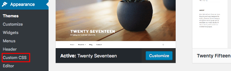 wordpress twenty seventeen homepage builder
