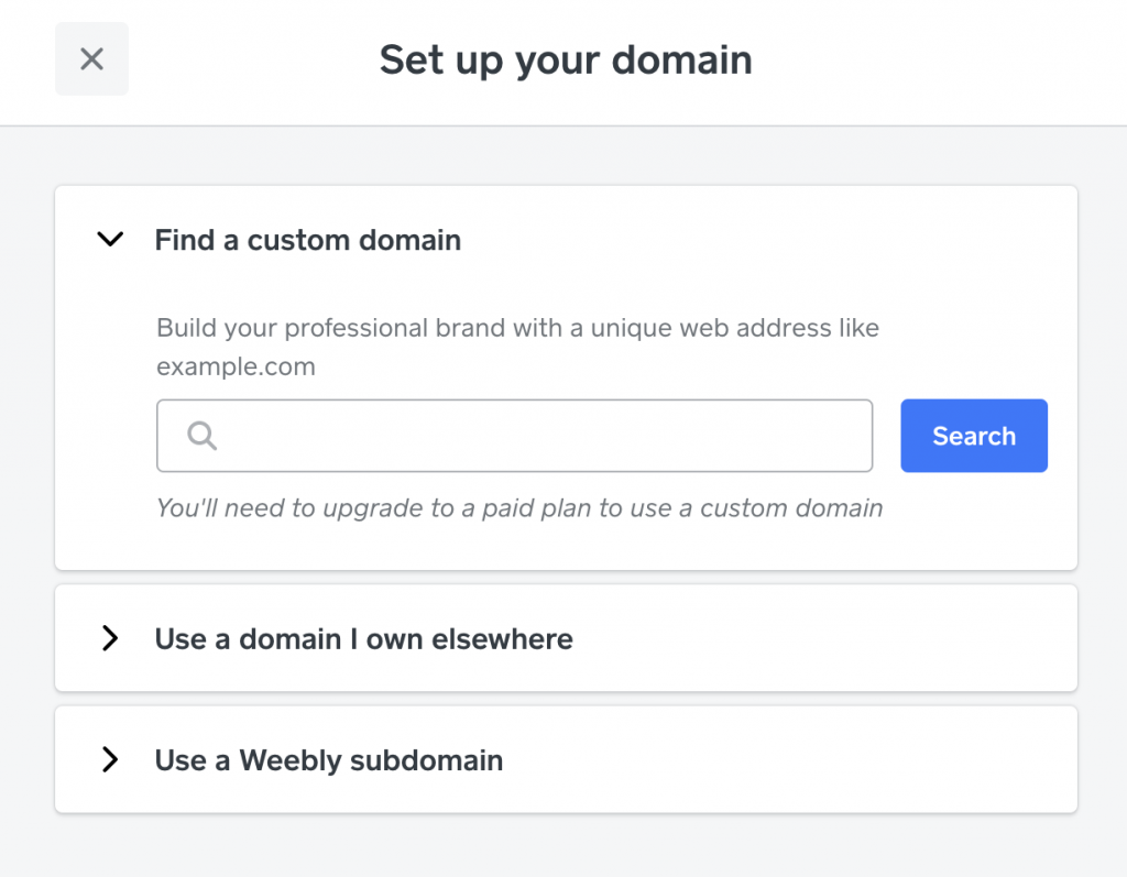 set up your domain on wee