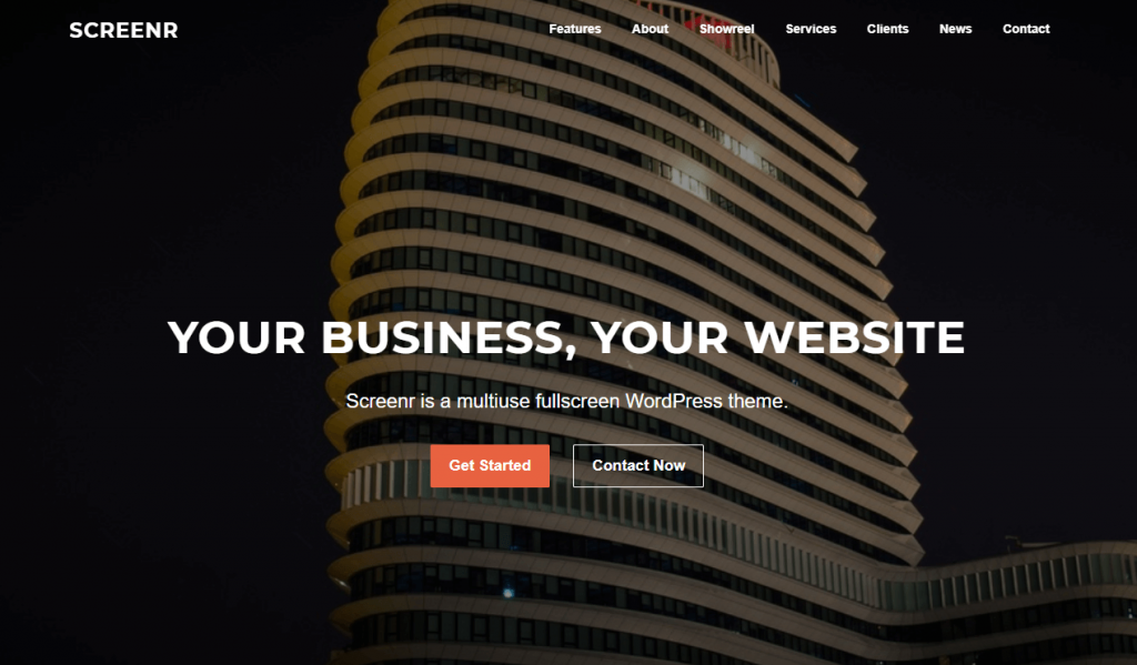 Screenr business theme