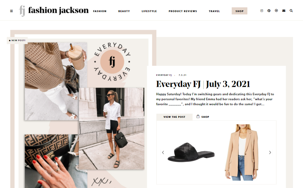 Everyday FJ  October 3, 2020 - Fashion Jackson