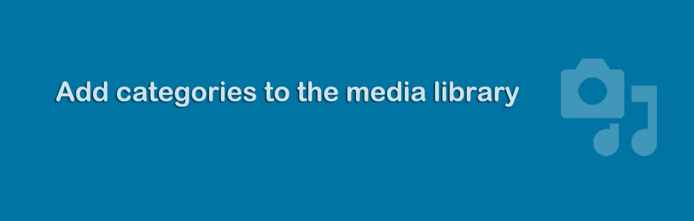 Media Library Categories plugin banner