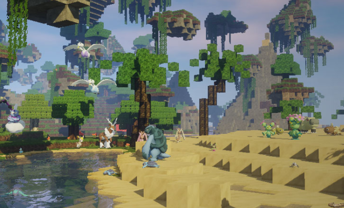 Pixelmon Mod Minecraft Gameplay Screenshot.webp