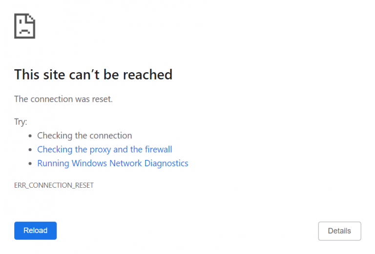 How To Fix The Err Connection Reset Error In Ways