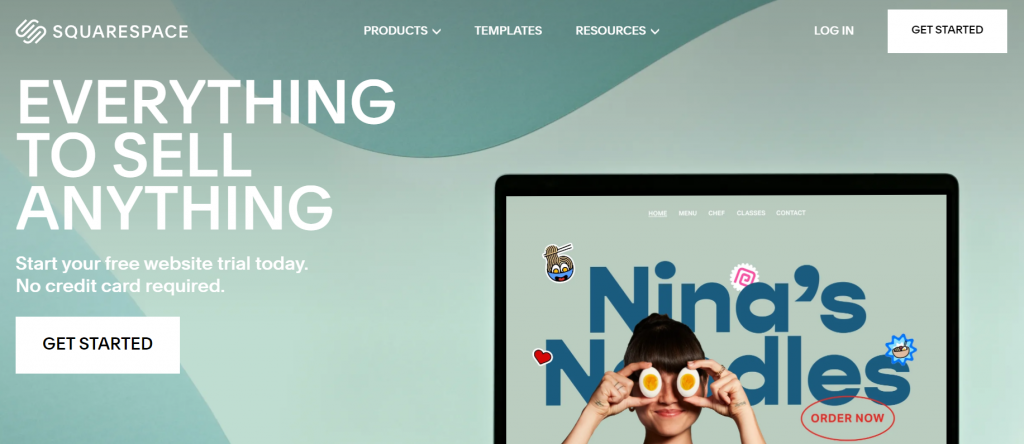 squarespace homepage