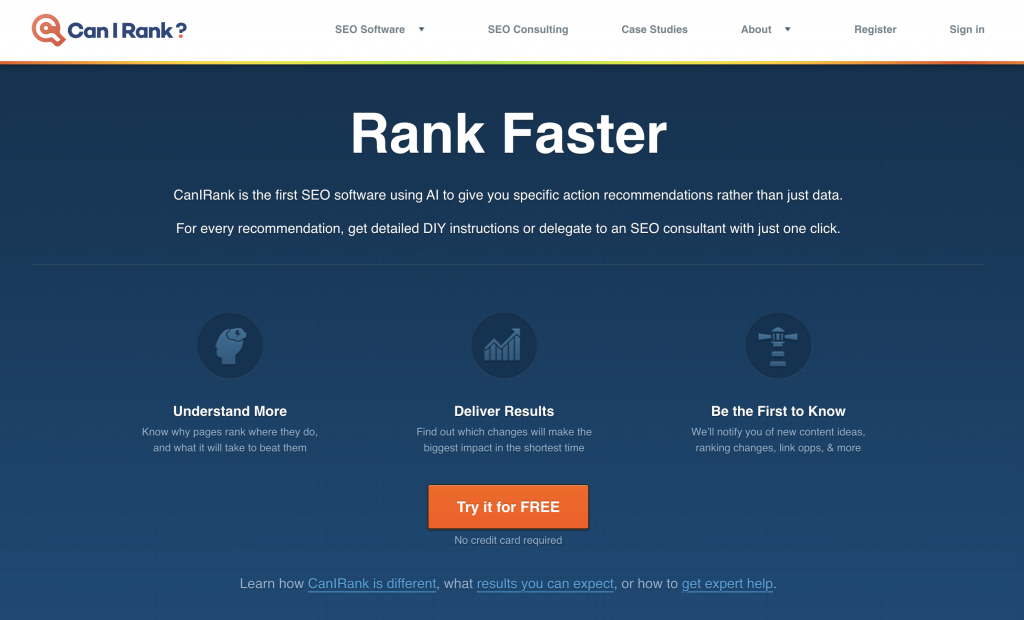 CanIRank landing page