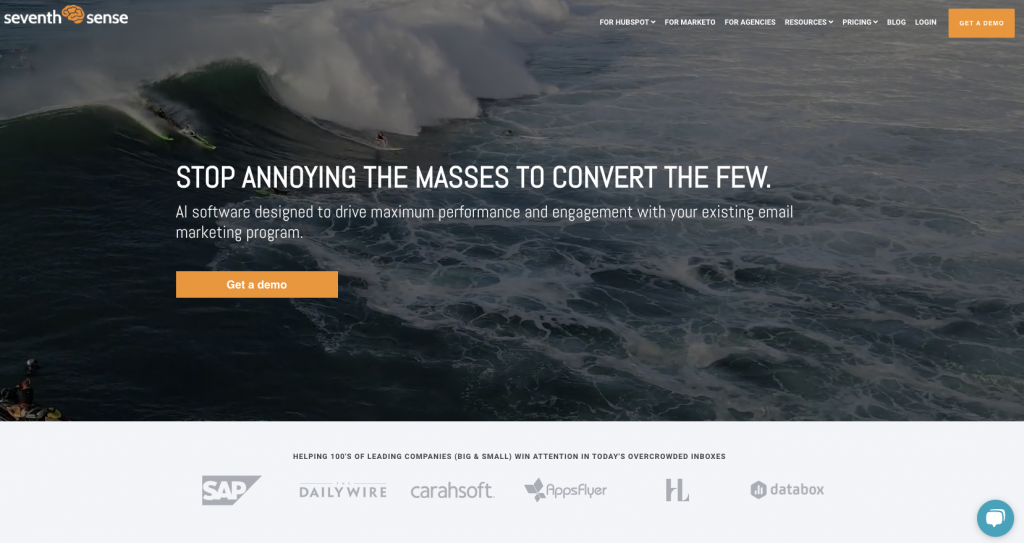 Seventh Sense landing page