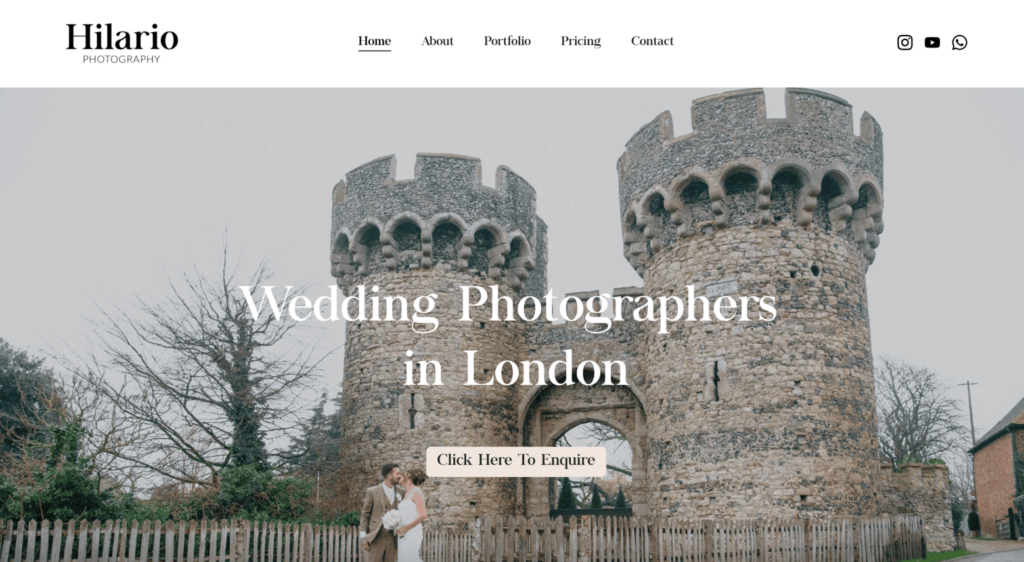 Hilario Photography homepage