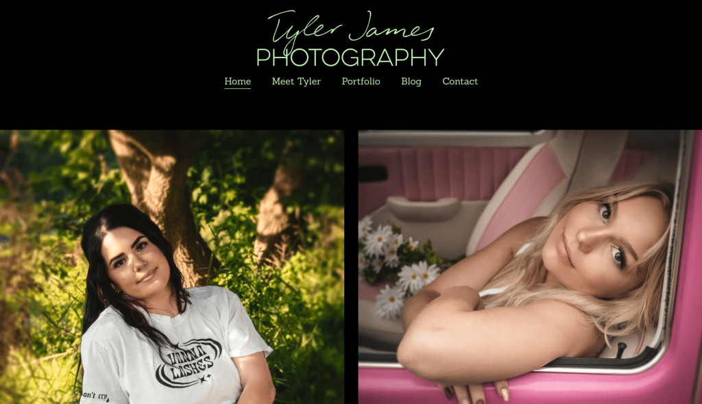 TJ Photography homepage