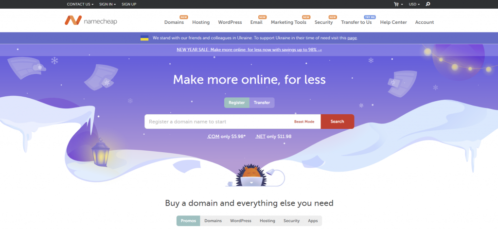 Namecheap domain registrar