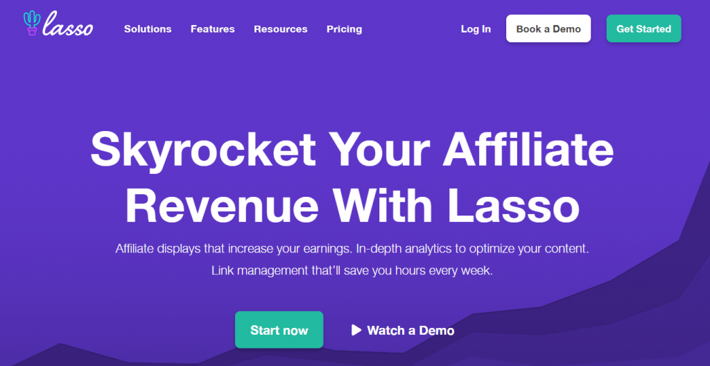 The Lasso website landing page