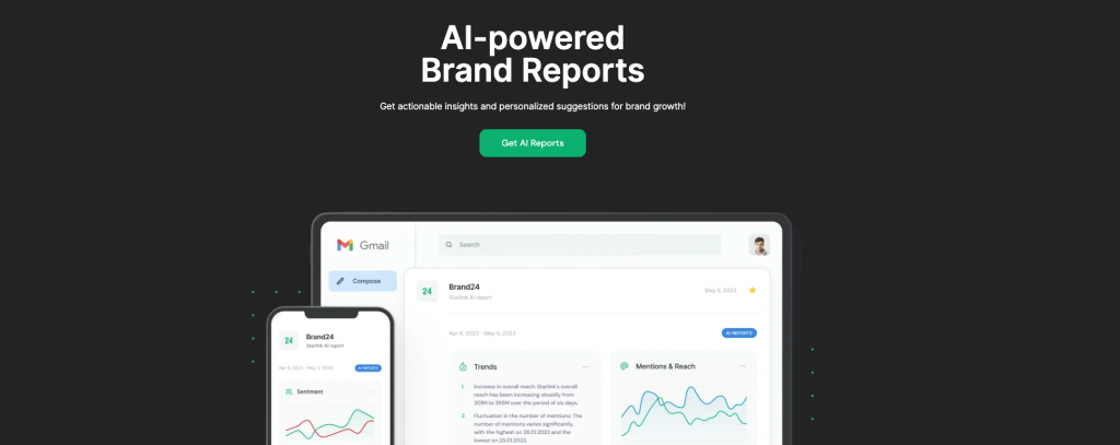 Brand24 landing page