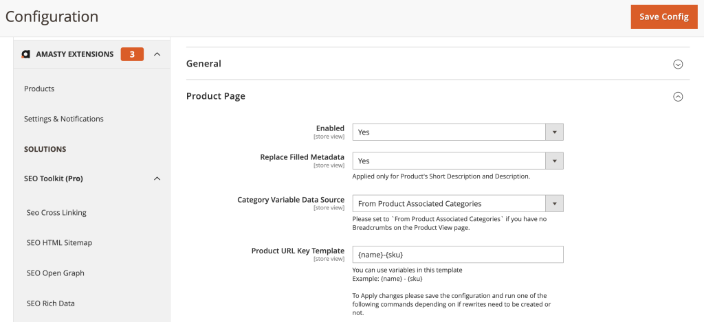 SEO Toolkit Pro for Magento 2 by Amasty's demo admin
