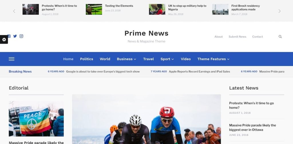 Prime News theme