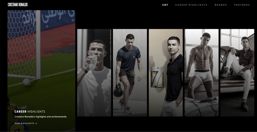 Christiano Ronaldo homepage