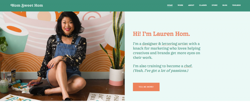 Lauren Holm homepage