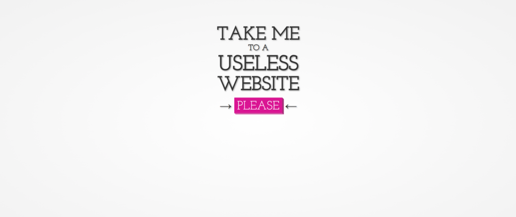 The useless web homepage