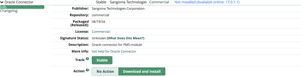 Official FreePBX module installation menu