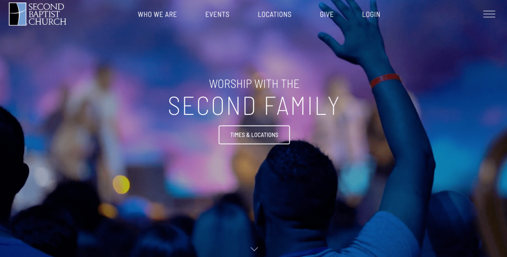 Second Baptist Church homepage