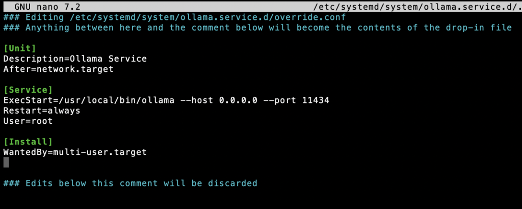 Create a systemd service file to run Ollama automatically on server boot