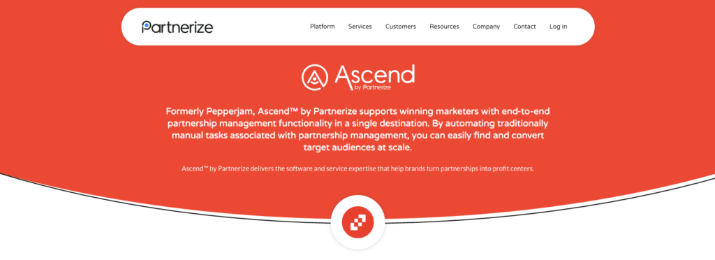 Ascend by Paternize landing page