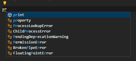 Visual Studio code IntelliSense code prediction