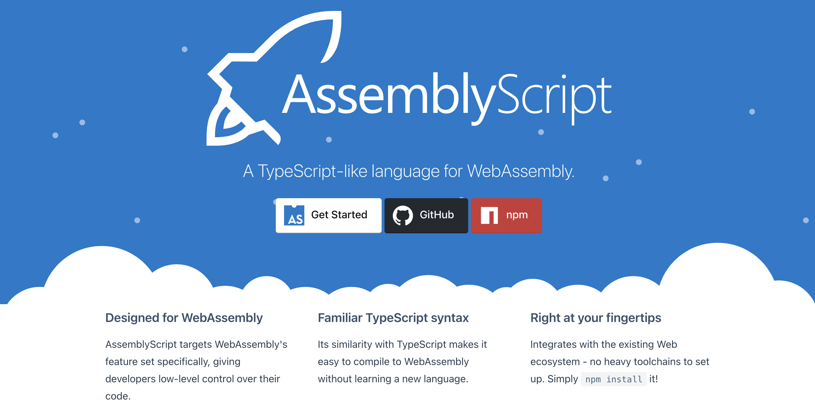 AssemblyScript's homepage