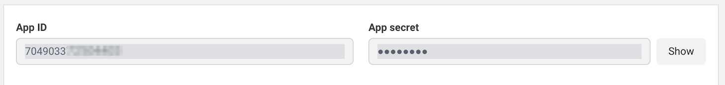 WhatsApp business App ID and Secret Keys