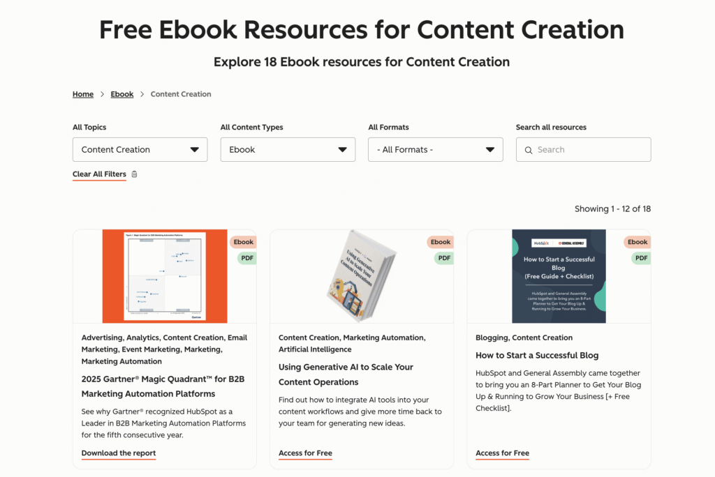 Free ebook resource example